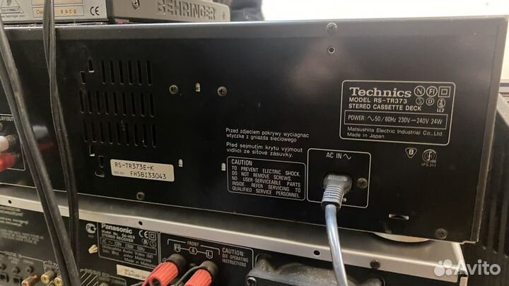 Кассетная дека technics rs-tr373