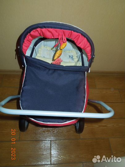 Коляска для кукол brio с куклой