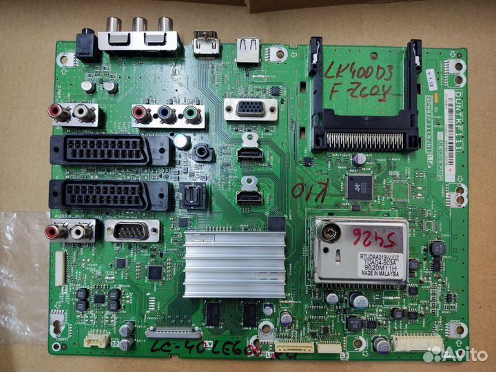 Разбор телевизор Sharp LC-32LE600