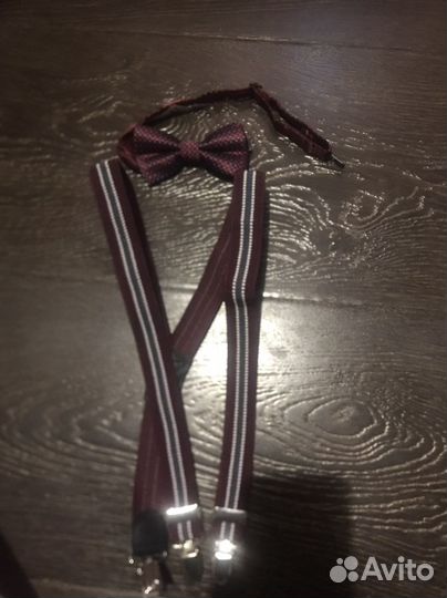 Бабочка и подтяжки