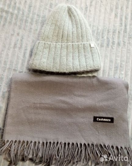 Шапка и шарф женские