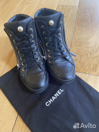 Кожаные кеды Chanel оригинал
