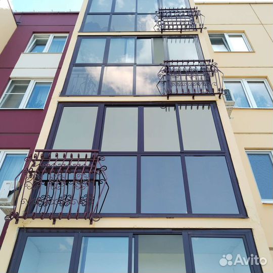 Тонирование окон, балконов солнцезащитной плёнкой