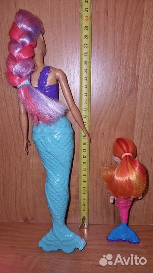Кукла Барби русалка и ее малышка и игрушки Pop Pop