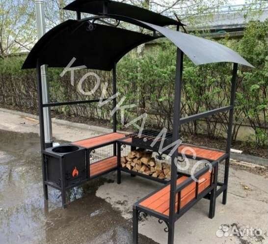 Беседка с мангалом