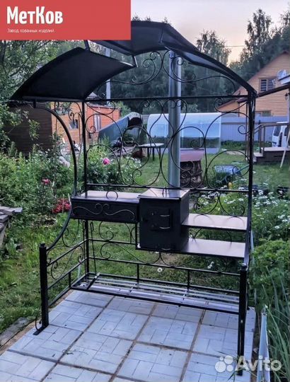 Мангал с крышей