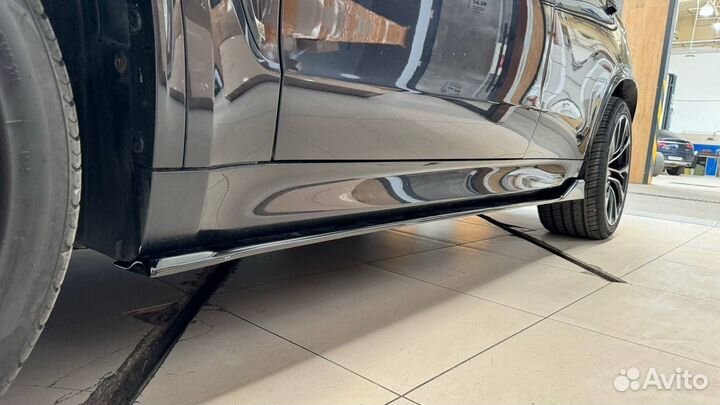BMW x6 f16 F86 лезвия под пороги абс пластик