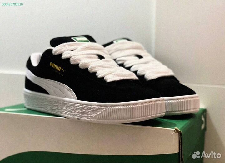 Кроссовки мужские Puma Suede XL “Black White “