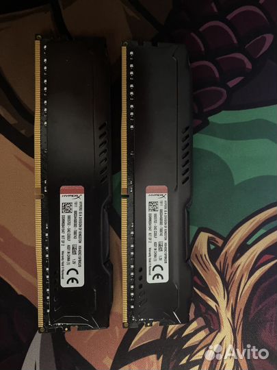 Оперативная память Kingston HyperX fury Black 8 гб