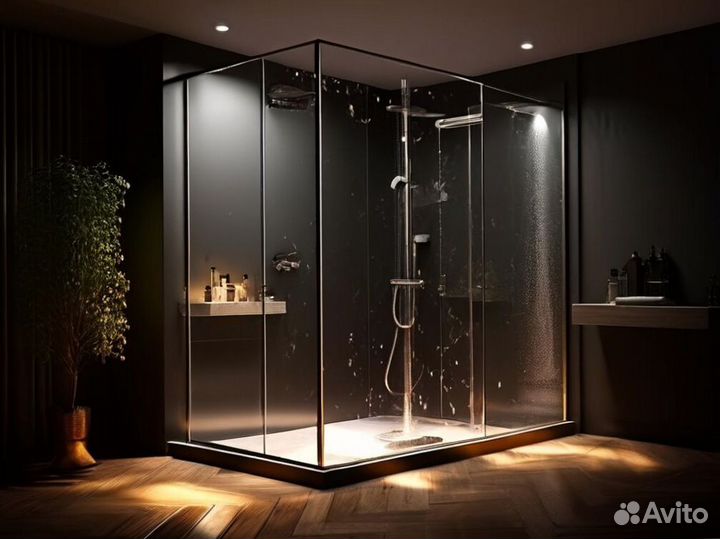 Душевые стеклянные ограждения на заказ с гарантией