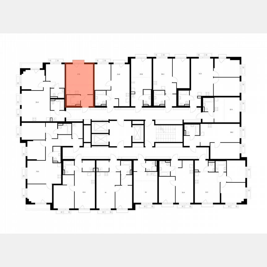 Квартира-студия, 27,6 м², 13/18 эт.