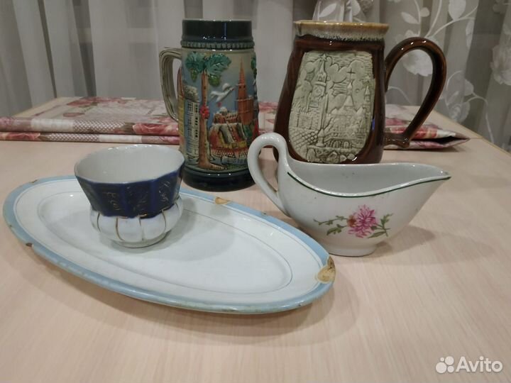 Кружки пивные, молочник, Кузнецов, ГДР, СССР