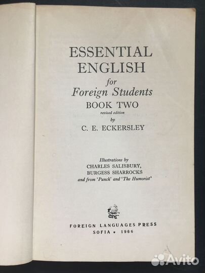 Essential English for foreign students,1966