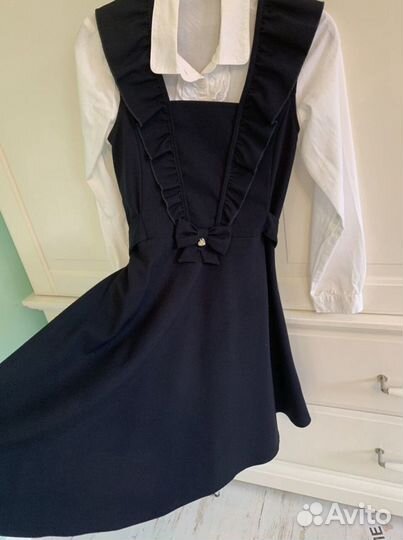 Школьный сарафан Sky Lake и платье Sela р. 140