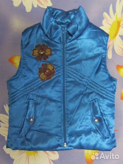 Стильная жилетка детская тёплая