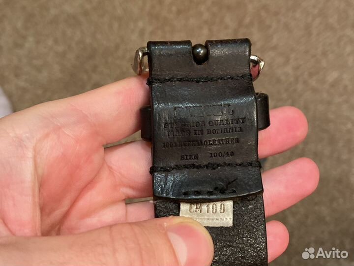 Мужской кожаный ремень diesel