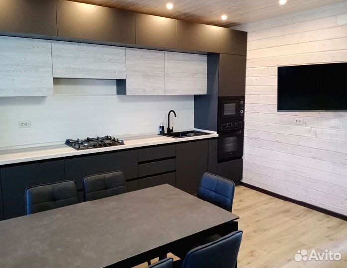 Прямая кухня с мдф фасадами