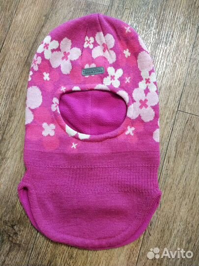 Шапка шлем размер 50-52 для девочки зима