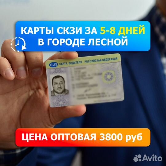 Карта водителя скзи