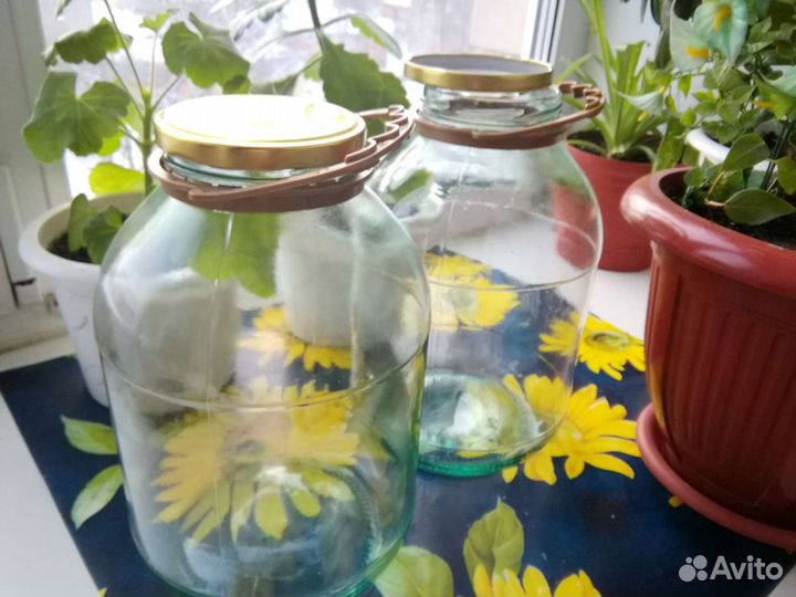 Банки 3л.с винт.крыш.+держ. 15 шт