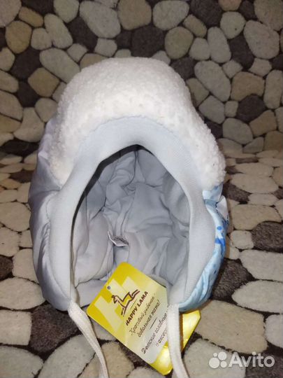 Очень теплая шапка - шлем, новая, размер 48