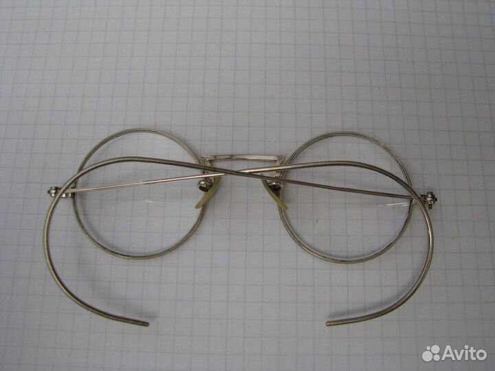 Очки круглые Shuron США 1930 годы золото дубле 12к
