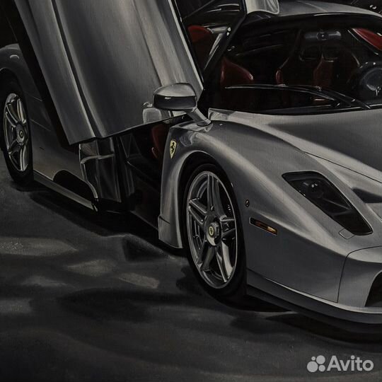 Картина маслом Ferrari Enzo 100*100 см Феррари