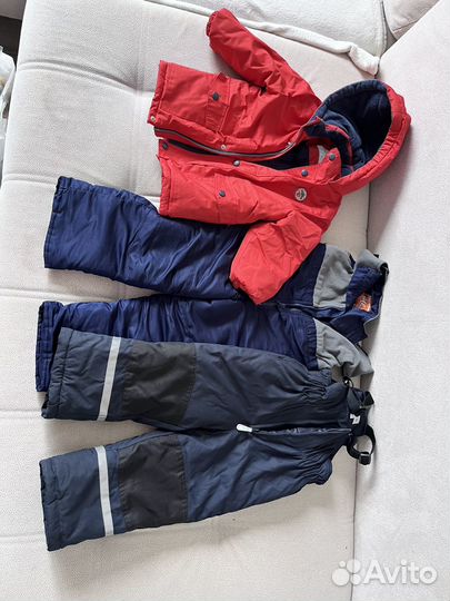 Куртка и комбинезон зимний детский 92