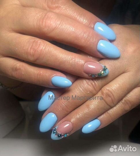 Маникюр + гель-лак,наращивание ногтей