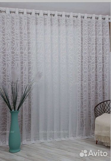 Тюль на люверсах