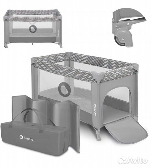 Манеж детский Lionelo Stefi Grey