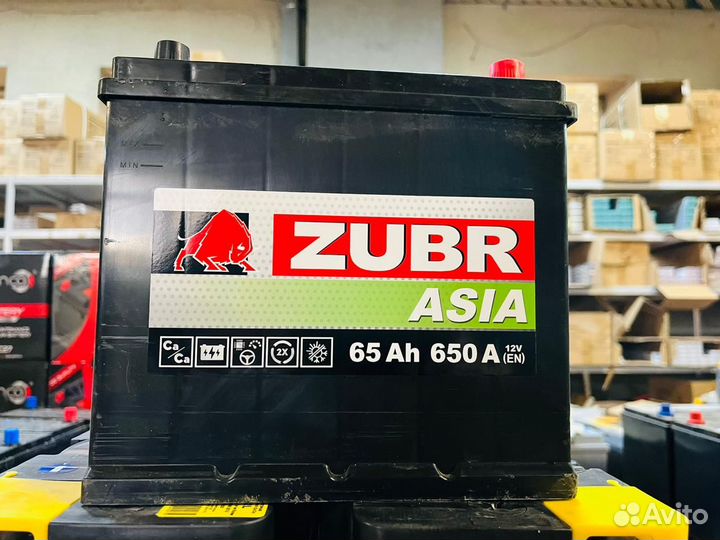 Аккумулятор на Хендай Солярис 65 Ач Zubr