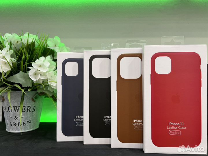 Чехол на iPhone 11 Magsafe кожа
