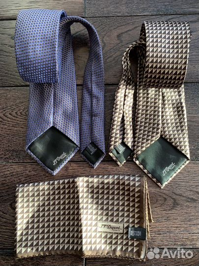 Галстуки S.T.Dupont 8шт и Olymp 2шт