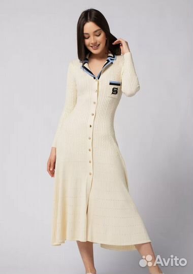 Трикотажное вечернее платье sandro Сандро