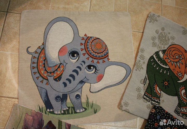 Наволочки гобелен 45*45 см. Новые