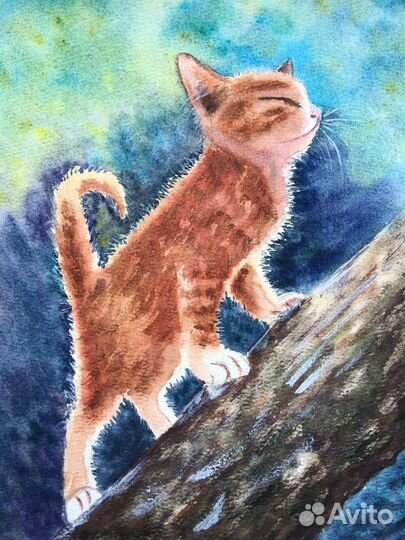 Картина акварель А4