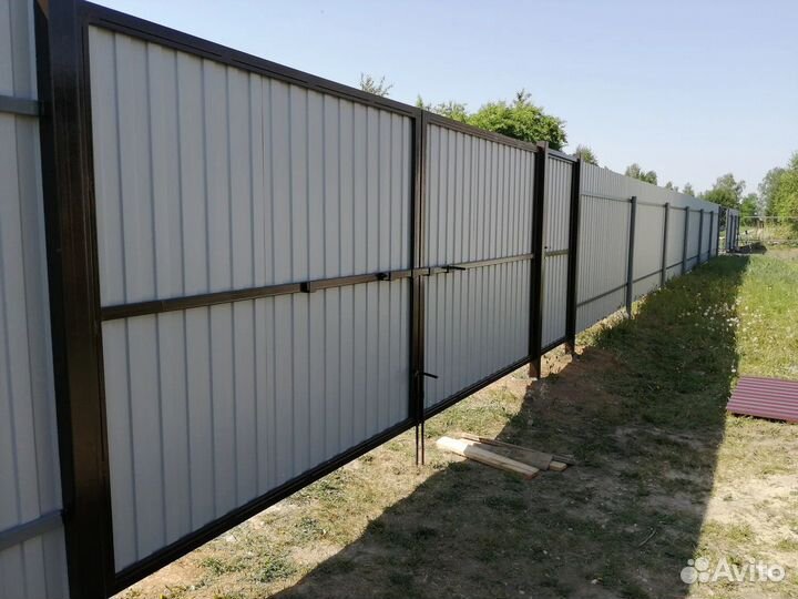 Забор из евроштакетника в Орехово-Зуево