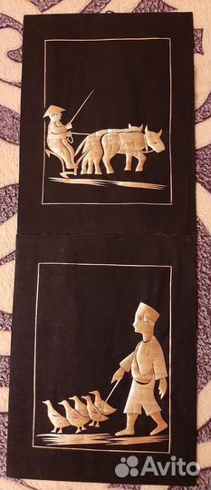 Картины из соломки СССР