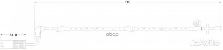 Датчик износа тормозных колодок перед PFS0046
