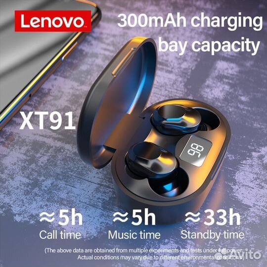Наушники lenovo live pods XT91