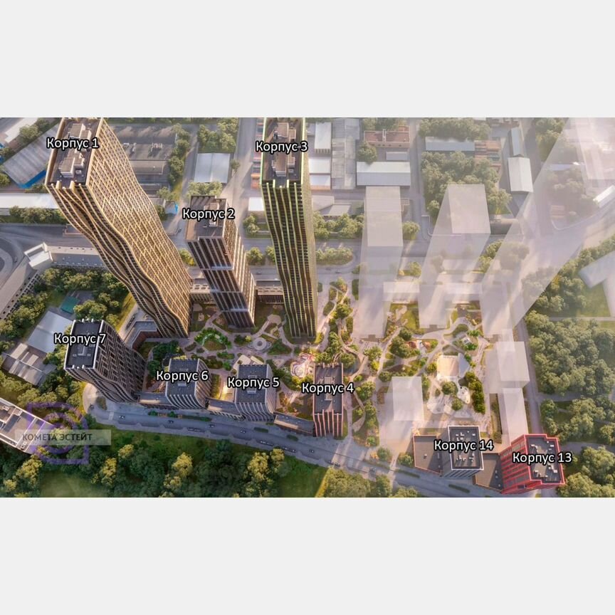 1-к. квартира, 34 м², 34/69 эт.