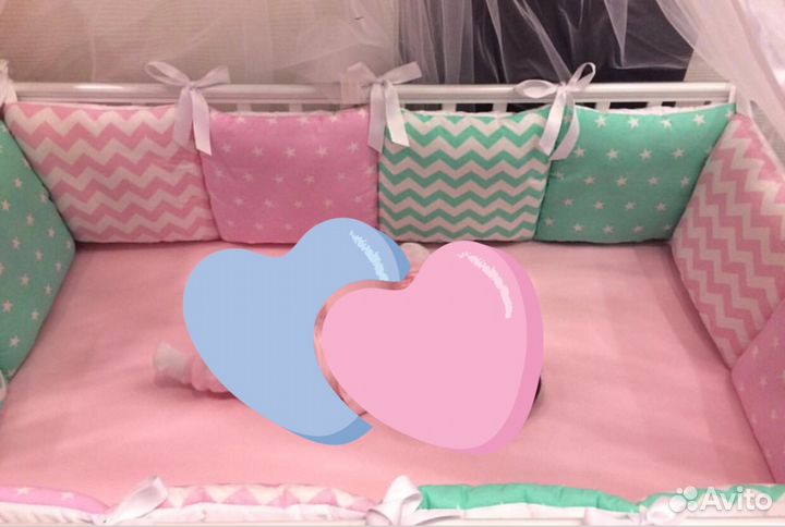 Бортики в кроватку 120*60