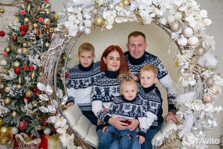 Семейная новогодняя фотосессия