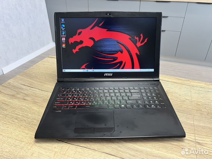 Игровой ноутбук MSI i7/GTX1050Ti/SSD+HDD