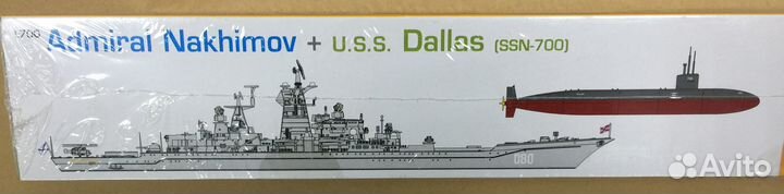 Крейсер Адмирал Нахимов+USS Dallas Dragon 1/700
