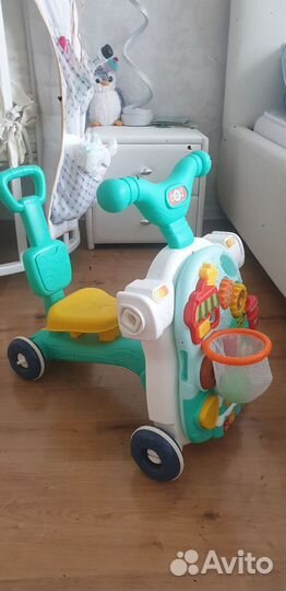 Ходунки детские каталка 3 в 1