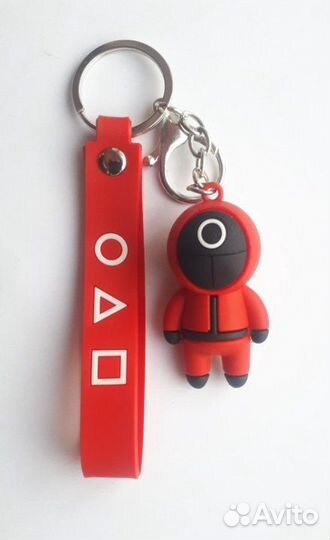Селиконовый брелок игра в кальмара