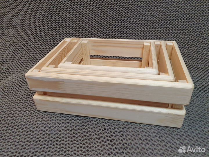 Ящик реечный декоративный из дерева