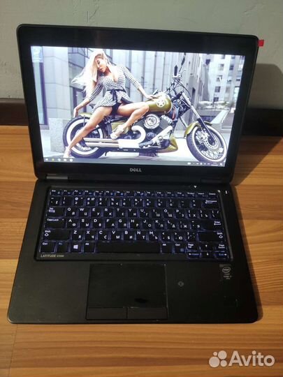 Ноутбук dell core i7 5600u/8озу/256 ssd сенсор экр